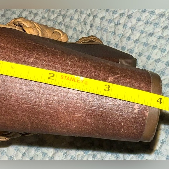 Dolce Vita Braided Double Strap High Heel Sandals, Tan, Size 7, 4” Heel - Picture 4 of 12